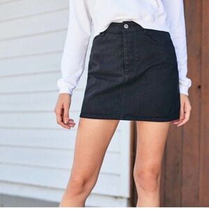 Brandy Melville Y2K Classic Black Denim Skirt